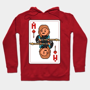 Pixelrockstars Ace of Diamonds Playing Card Hoodie